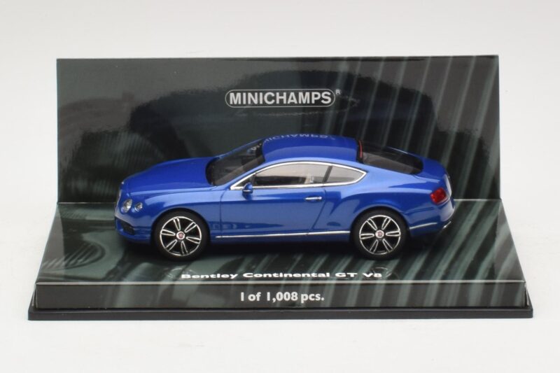 Bentley Continental GT V8 Zils Metālisks Minichamps 1:43 Bentley Continental GT V8 Zils Metālisks Minichamps 1:43 436139982 Metāls