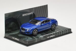 Bentley Continental GT V8 Zils Metālisks Minichamps 1:43 436139982 Metāls — attēls 2 no 4
