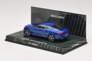Bentley Continental GT V8 Zils Metālisks Minichamps 1:43 436139982 Metāls — attēls 3 no 4