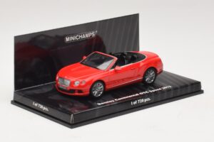 Bentley Continental GTC Speed Sarkans Minichamps 1:43 436139061 Metāls — attēls 2 no 4