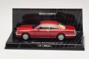 Bentley Continental R Sarkans Metālisks Minichamps 1:43 436139920 Metāls