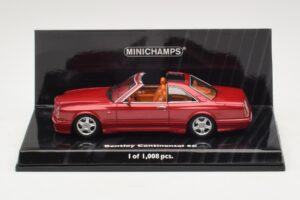 Bentley Continental SC Sarkans Metālisks Minichamps 1:43 436139991 Metāls