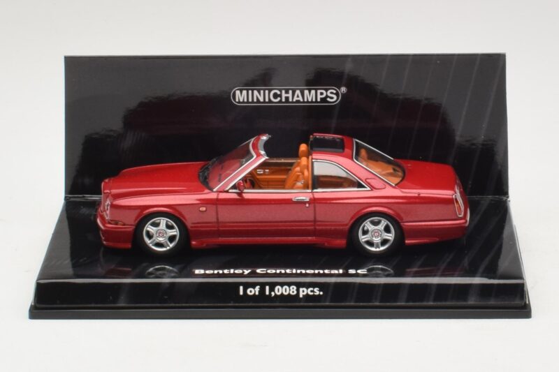 Bentley Continental SC Sarkans Metālisks Minichamps 1:43 436139991 Metāls