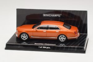 Bentley Mulsanne Oranžs Metālisks Minichamps 1:43 436139902 Metāls