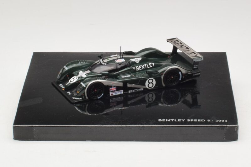 Bentley Speed 8 LMP900 #8 J. Herbert / D. Brabham / M. Blundell 24 Hours of Le Mans 2003 Minichamps 1:43 Bentley Speed 8 LMP900 #8 J. Herbert / D. Brabham / M. Blundell 24 Hours of Le Mans 2003 Minichamps 1:43 BL364 Metāls