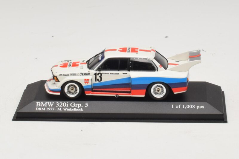 BMW 320i Group 5 #13 M. Winkelhock DRM 1977 Minichamps 1:43 BMW 320i Group 5 #13 M. Winkelhock DRM 1977 Minichamps 1:43 400772313 Metāls