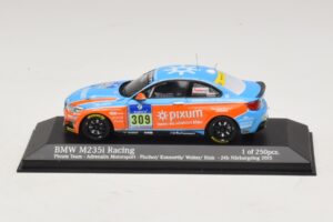 BMW M235i Pixum Team #309 Fischer / Konnerth 24 Hours of Nurburgring 2015 Minichamps 1:43 437152509 Metāls