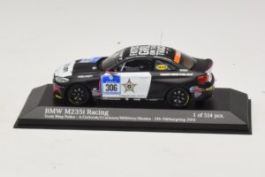 BMW M235i Ring Police Team #306 Carlsson 24 Hours of Nurburgring 2014 Minichamps 1:43 437142406 Metāls