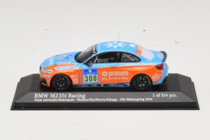 BMW M235i Team Adrenalin #308 Fischer / Zils 24 Hours of Nurburgring 2014 Minichamps 1:43 437142408 Metāls