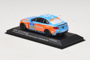 BMW M235i Team Adrenalin #308 Fischer / Zils 24 Hours of Nurburgring 2014 Minichamps 1:43 437142408 Metāls — attēls 3 no 4