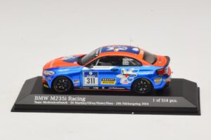 BMW M235i Team Medienkraftwerk #311 Di Martino / Olivo 24 Hours of Nurburgring 2014 Minichamps 1:43 437142411 Metāls