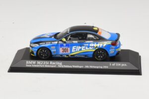 BMW M235i Team Scheid #301 Partl / Rebhan 24 Hours of Nurburgring 2014 Minichamps 1:43 437142401 Metāls