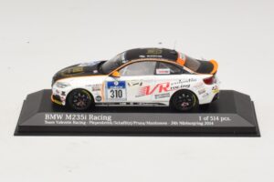BMW M235i Team Valentin Racing #310 Piepenbrink 24 Hours of Nurburgring 2014 Minichamps 1:43 437142410 Metāls