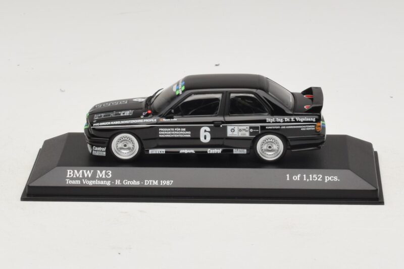 BMW M3 E30 #6 F. Grohs DTM 1987 Minichamps 1:43 BMW M3 E30 #6 F. Grohs DTM 1987 Minichamps 1:43 430872006 Metāls
