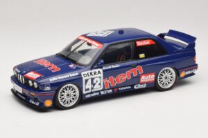 BMW M3 E30 Auto Maass #42 H. Becker DTM 1992 Minichamps 1:18 180922042 Metāls