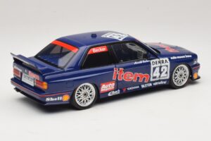 BMW M3 E30 Auto Maass #42 H. Becker DTM 1992 Minichamps 1:18 180922042 Metāls — attēls 3 no 8