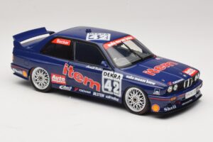 BMW M3 E30 Auto Maass #42 H. Becker DTM 1992 Minichamps 1:18 180922042 Metāls — attēls 6 no 8