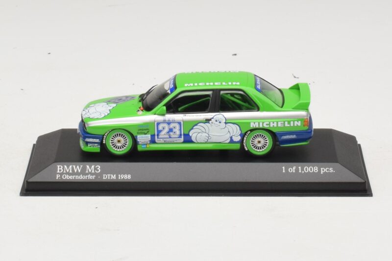 BMW M3 E30 Michelin #23 C. Oberndorfer DTM 1988 Minichamps 1:43 BMW M3 E30 Michelin #23 C. Oberndorfer DTM 1988 Minichamps 1:43 430882023 Metāls