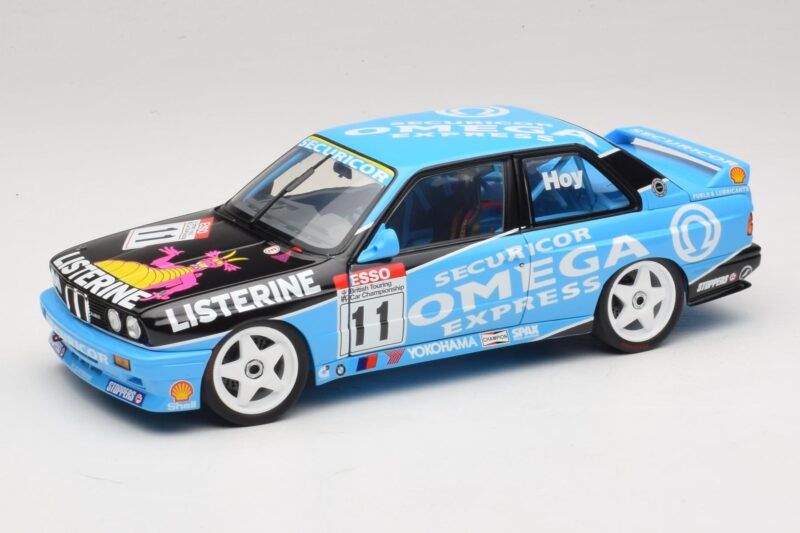 BMW M3 E30 Omega #11 W. Hoy BTCC Champion 1991 Minichamps 1:18 180912011 Metāls