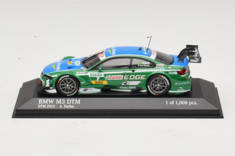 BMW M3 E92 DTM #7 A. Farfus BMW Team RBM DTM 2013 Minichamps 1:43 410132207 Metāls