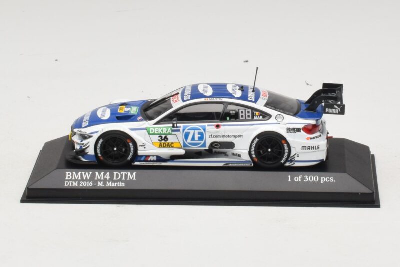 BMW M4 F82 DTM #36 M. Martin BMW Team RBM DTM 2016 Minichamps 1:43 410162436 Metāls
