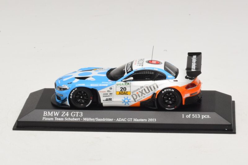 BMW Z4 GT3 Pixum #20 Müller / Sandritter ADAC GT Masters 2013 Minichamps 1:43 BMW Z4 GT3 Pixum #20 Müller / Sandritter ADAC GT Masters 2013 Minichamps 1:43 436132420 Metāls