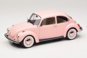 Volkswagen 1303 Pastel Pink New Baby Gift Norev 1:18 188677 Metāls