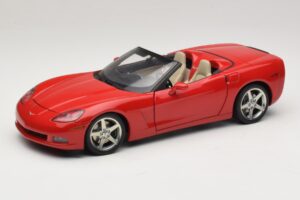 Chevrolet Corvette C6 Kabriolets Sarkans AUTOart 1:18 71221 Metāls