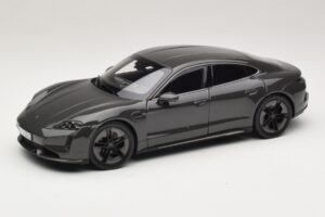 Porsche Taycan Turbo S Slate Grey Neo Norev 1:18 187654 Metāls