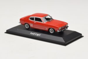 Ford Capri I Sarkans Maxichamps 1:43 940085500 Metāls — attēls 3 no 4