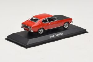 Ford Capri I Sarkans ar Melnu Pārsegu Maxichamps 1:43 940085801 Metāls — attēls 2 no 4
