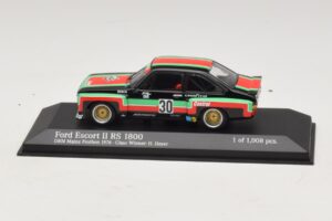 Ford Escort Mk2 RS1800 #30 H. Heyer Class Winner DRM Mainz-Finthen 1976 Minichamps 1:43 400768430 Metāls