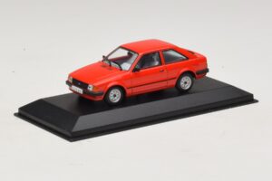 Ford Escort Mk3 3 Durvju Sarkans Minichamps 1:43 400085000 Metāls — attēls 2 no 4