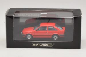 Ford Escort Mk3 3 Durvju Sarkans Minichamps 1:43 400085000 Metāls — attēls 4 no 4