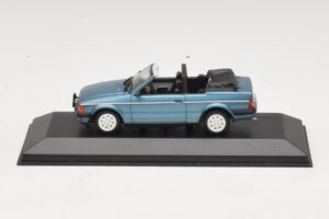 Ford Escort Mk3 Kabriolets Zils Metālisks Minichamps 1:43 400085030 Metāls