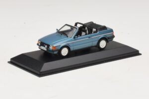 Ford Escort Mk3 Kabriolets Zils Metālisks Minichamps 1:43 400085030 Metāls — attēls 2 no 4