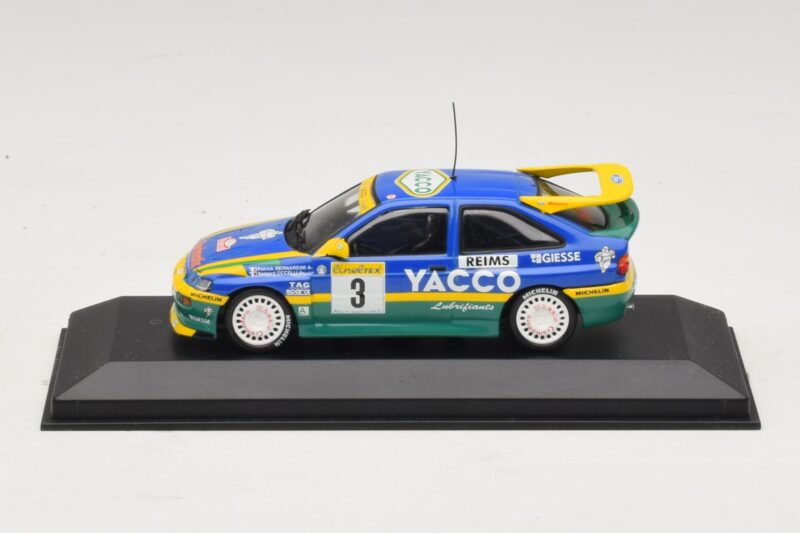 Ford Escort RS #3 Bernardini / Occelli Rally Monte Carlo Winner 1996 Minichamps 1:43 430968203 Metāls