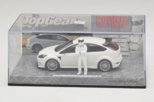 Ford Focus RS Mk2 Top Gear Balts Ar Figūru Minichamps 1:43 519438810 Metāls — attēls 4 no 5
