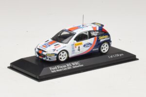 Ford Focus RS WRC #4 C. McRae / N. Grist Rally Monte Carlo 2001 Minichamps 1:43 430018904 Metāls — attēls 2 no 4