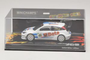Ford Focus RS WRC #46 V. Rossi / C. Cassina RAC Rally 2007 Bojāta Kaste Minichamps 1:43 400078446-O1 Metāls — attēls 4 no 5