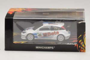 Ford Focus RS WRC #46 V. Rossi / C. Cassina RAC Rally 2007 Bojāta Kaste Minichamps 1:43 400078446-O1 Metāls — attēls 5 no 5
