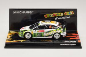 Ford Focus RS WRC #46 V. Rossi / C. Cassina RAC Rally 2008 Minichamps 1:43 400088146 Metāls