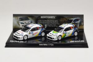 Ford Focus RS WRC Rally Mexico 2004 Set Minichamps 1:43 402048376 Metāls