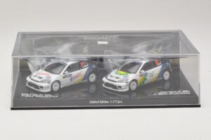 Ford Focus RS WRC Rally Mexico 2004 Set Minichamps 1:43 402048376 Metāls — attēls 4 no 5