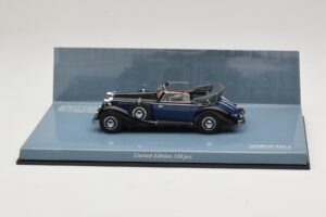 Horch 853 A Sport Cabriolet Melns Zils Minichamps 1:43 436012036 Metāls