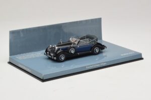 Horch 853 A Sport Cabriolet Melns Zils Minichamps 1:43 436012036 Metāls — attēls 2 no 5