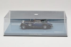 Horch 853 A Sport Cabriolet Melns Zils Minichamps 1:43 436012036 Metāls — attēls 5 no 5