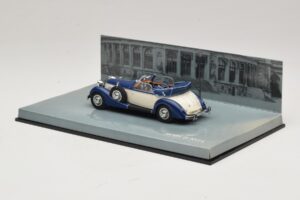 Horch 853 Cabriolet Zils Minichamps 1:43 436012032 Metāls — attēls 3 no 5