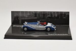 Horch 855 Special Roadster Sudrabs Zils Minichamps 1:43 436014202 Metāls
