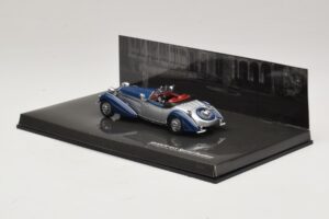 Horch 855 Special Roadster Sudrabs Zils Minichamps 1:43 436014202 Metāls — attēls 3 no 5